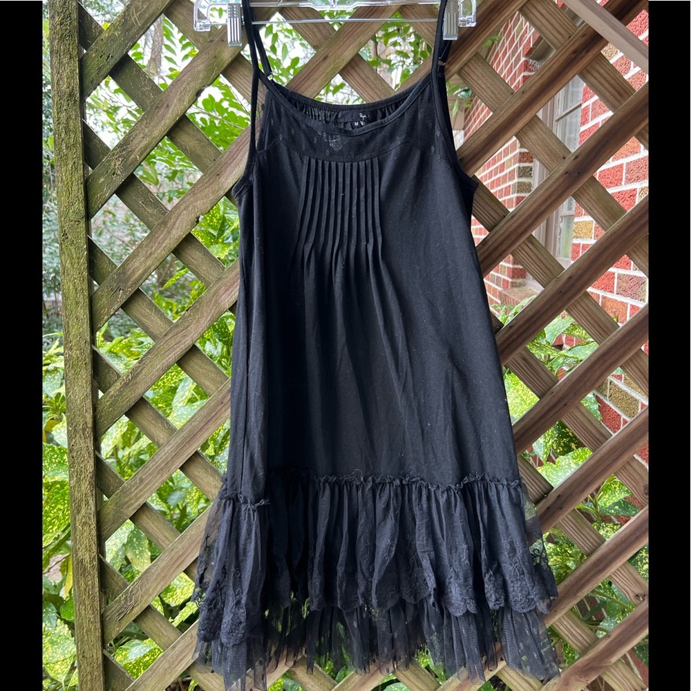Spaghetti strap black dress
